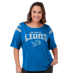 G-III 4Her by Carl Banks Women's Plus Size Linebacker T-Shirt - Detroit Lions T-shirts