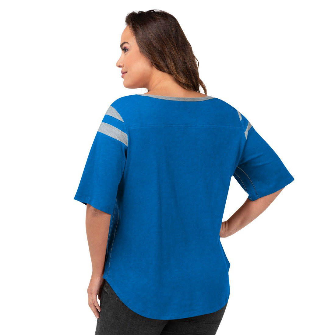 G-III 4Her by Carl Banks Women's Plus Size Linebacker T-Shirt - Detroit Lions T-shirts