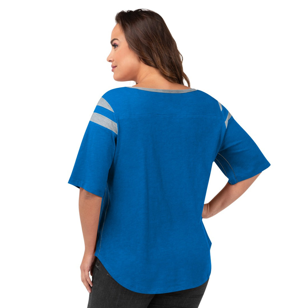 G-III 4Her by Carl Banks Women's Plus Size Linebacker T-Shirt - Detroit Lions T-shirts
