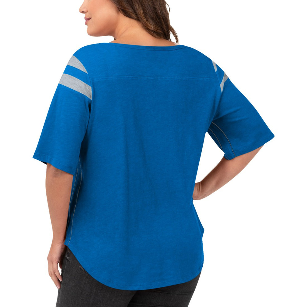 G-III 4Her by Carl Banks Women's Plus Size Linebacker T-Shirt - Detroit Lions T-shirts