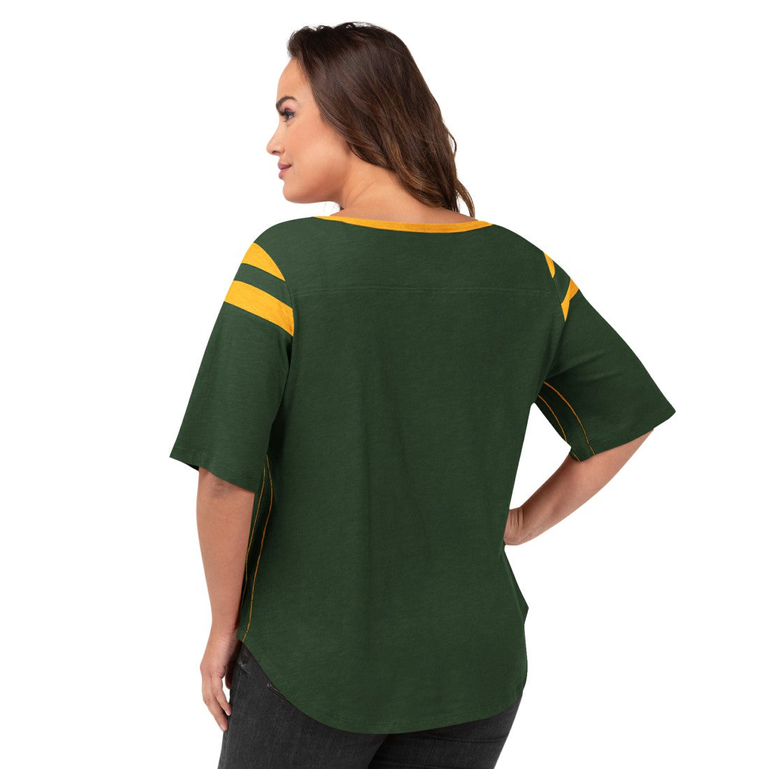 G-III 4Her by Carl Banks Women's Plus Size Linebacker T-Shirt - Green Bay Packers T-shirts