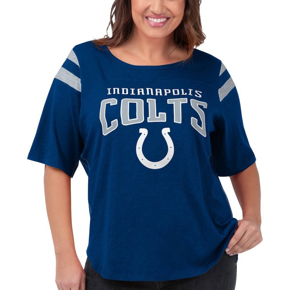 G-III 4Her by Carl Banks Women's Plus Size Linebacker T-Shirt - Indianapolis Colts T-shirts