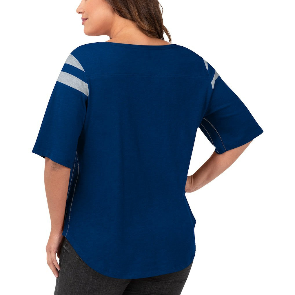 G-III 4Her by Carl Banks Women's Plus Size Linebacker T-Shirt - Indianapolis Colts T-shirts