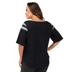 G-III 4Her by Carl Banks Women's Plus Size Linebacker T-Shirt - Las Vegas Raiders T-shirts