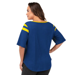 G-III 4Her by Carl Banks Women's Plus Size Linebacker T-Shirt - Los Angeles Rams T-shirts