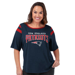 G-III 4Her by Carl Banks Women's Plus Size Linebacker T-Shirt - New England Patriots T-shirts