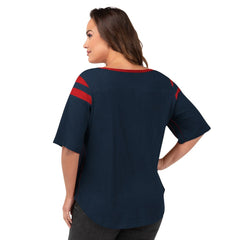 G-III 4Her by Carl Banks Women's Plus Size Linebacker T-Shirt - New England Patriots T-shirts