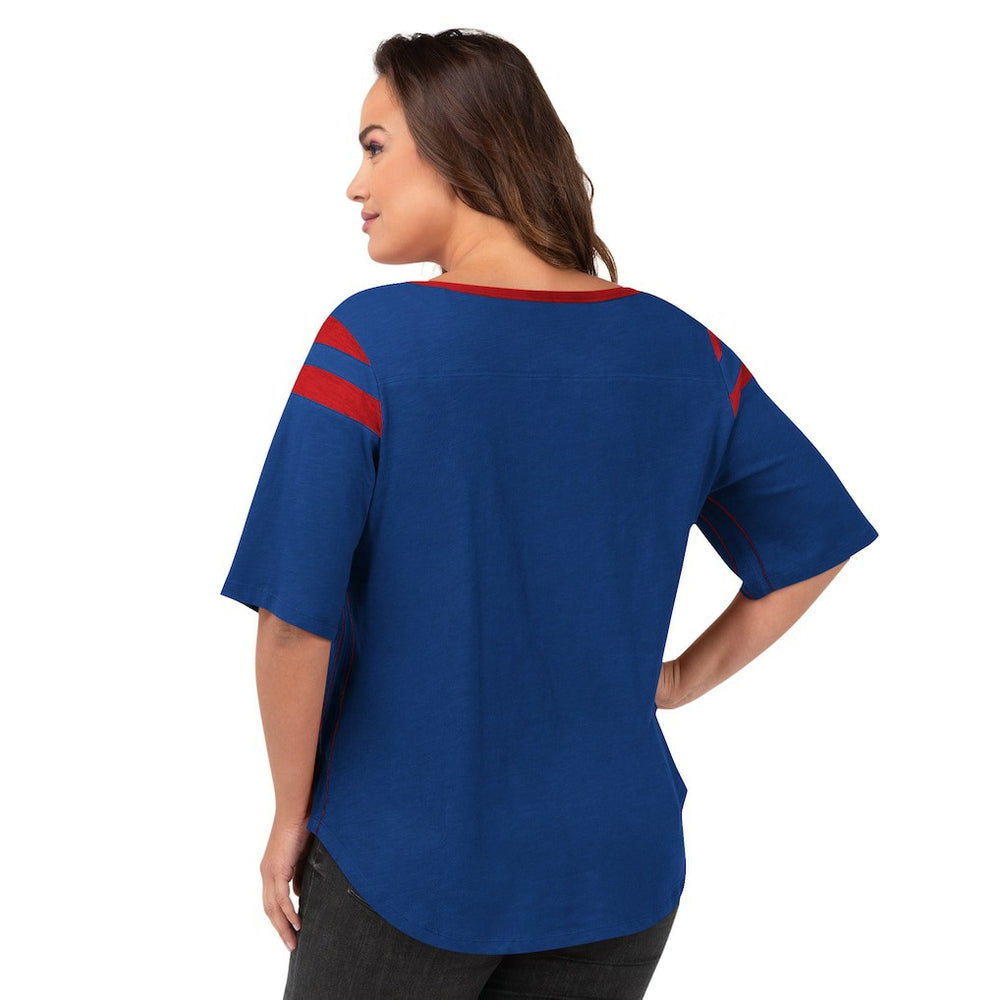G-III 4Her by Carl Banks Women's Plus Size Linebacker T-Shirt - New York Giants T-shirts