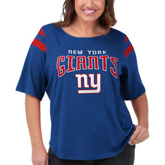 G-III 4Her by Carl Banks Women's Plus Size Linebacker T-Shirt - New York Giants T-shirts