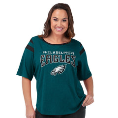 G-III 4Her by Carl Banks Women's Plus Size Linebacker T-Shirt - Philadelphia Eagles T-shirts