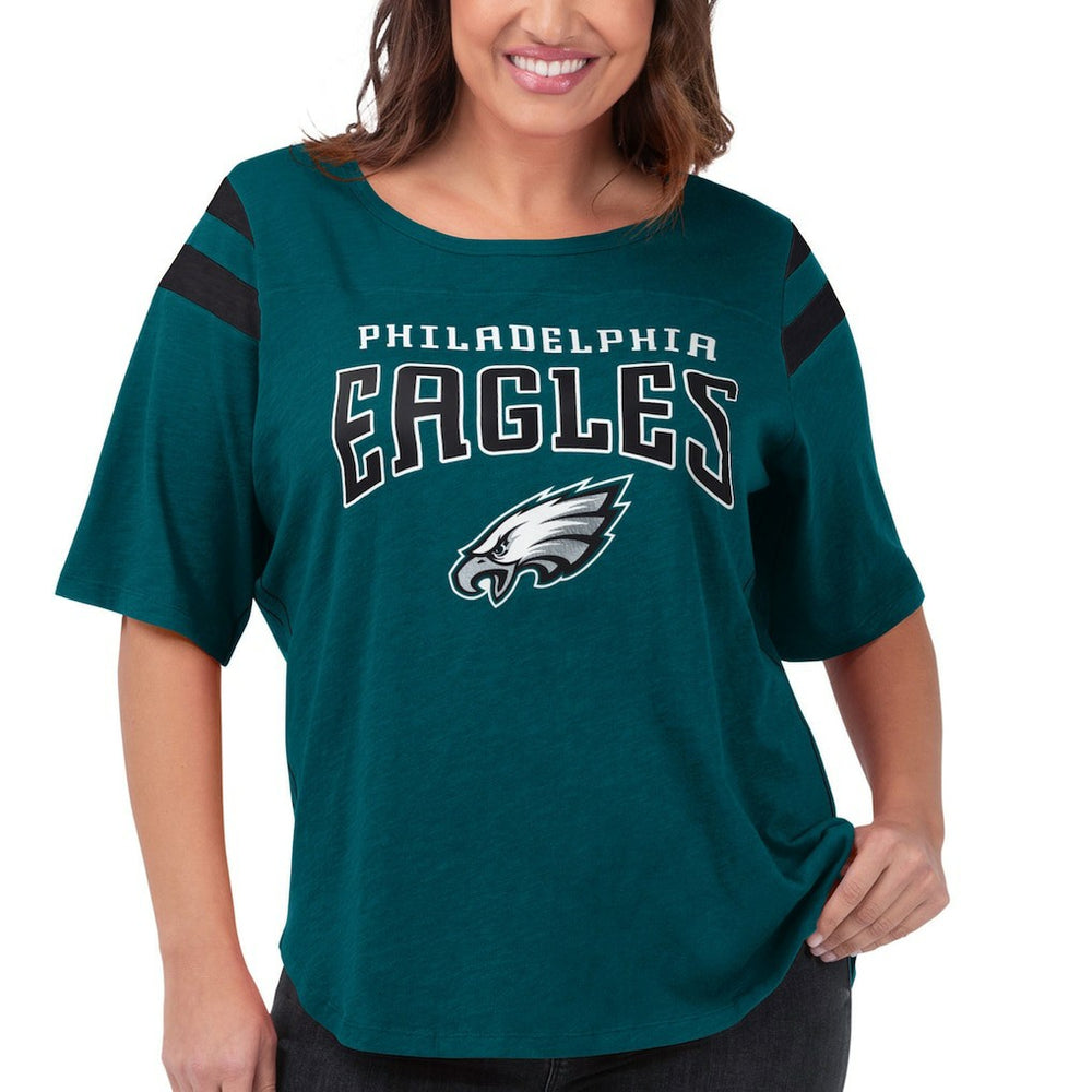 G-III 4Her by Carl Banks Women's Plus Size Linebacker T-Shirt - Philadelphia Eagles T-shirts
