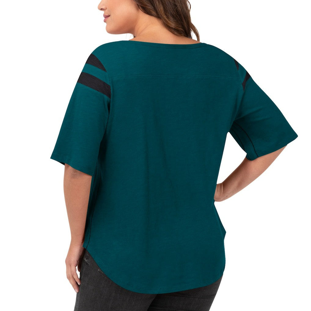 G-III 4Her by Carl Banks Women's Plus Size Linebacker T-Shirt - Philadelphia Eagles T-shirts