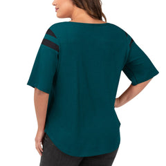 G-III 4Her by Carl Banks Women's Plus Size Linebacker T-Shirt - Philadelphia Eagles T-shirts