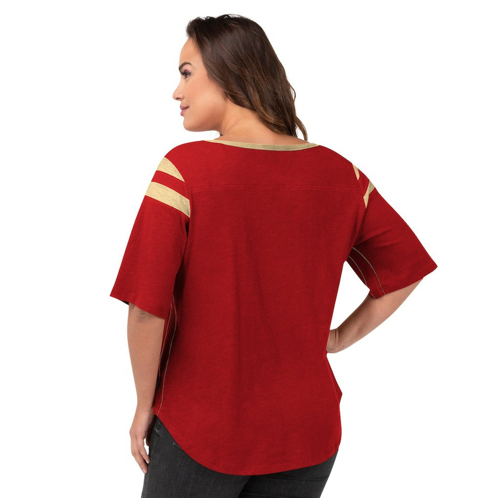 G-III 4Her by Carl Banks Women's Plus Size Linebacker T-Shirt - San Francisco 49ers T-shirts