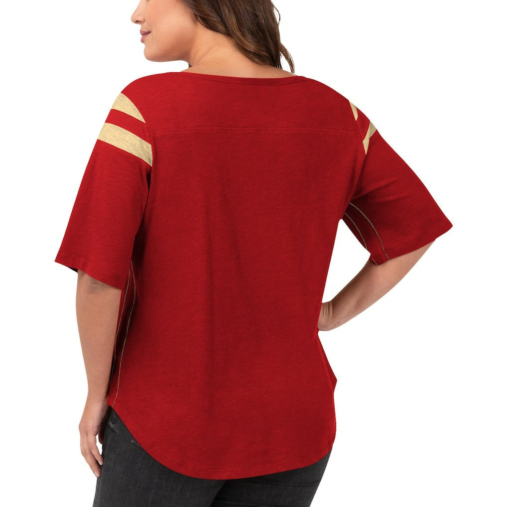 G-III 4Her by Carl Banks Women's Plus Size Linebacker T-Shirt - San Francisco 49ers T-shirts