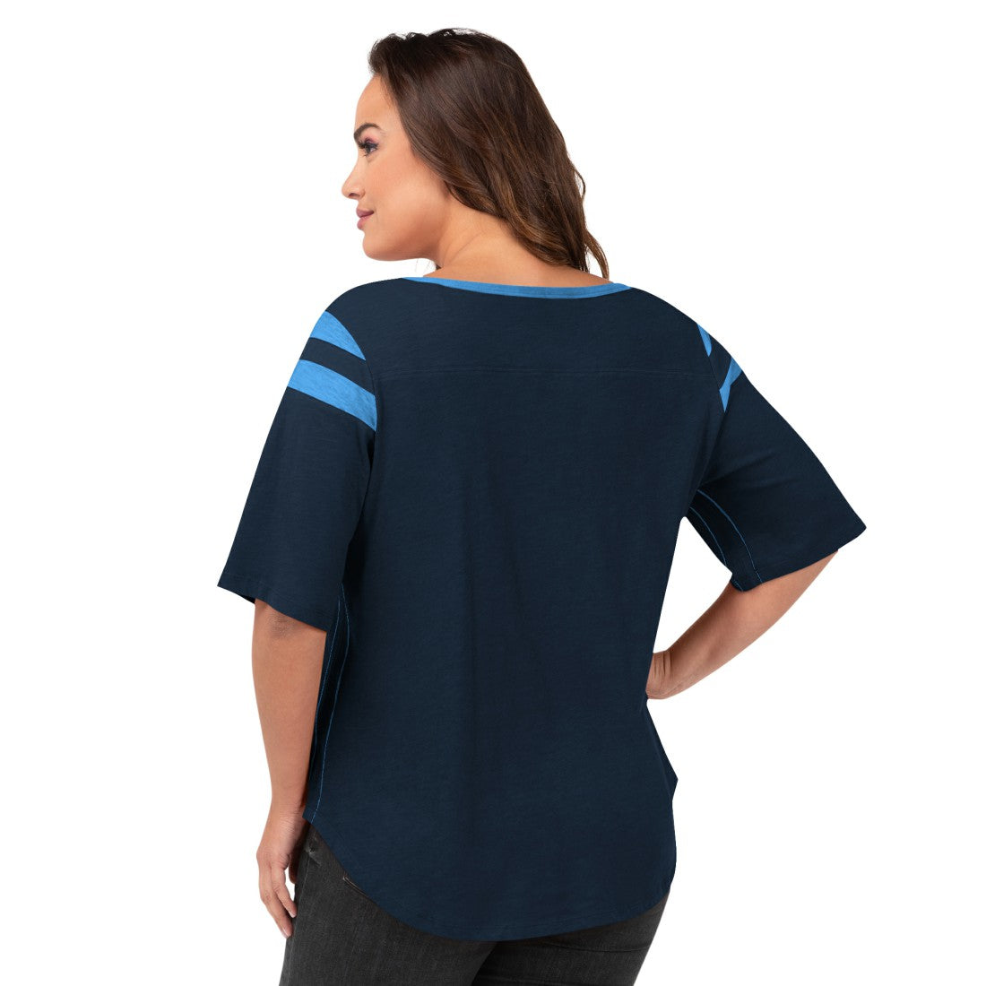 G-III 4Her by Carl Banks Women's Plus Size Linebacker T-Shirt - Tennessee Titans T-shirts