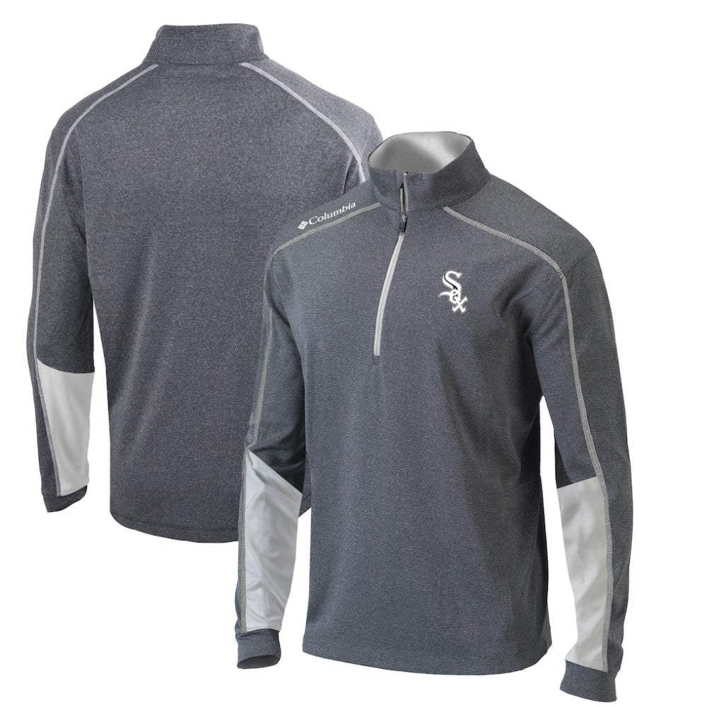 Charcoal/White Chicago White Sox Columbia Omni-Wick Shotgun 2.0 Quarter-Zip Pullover Top