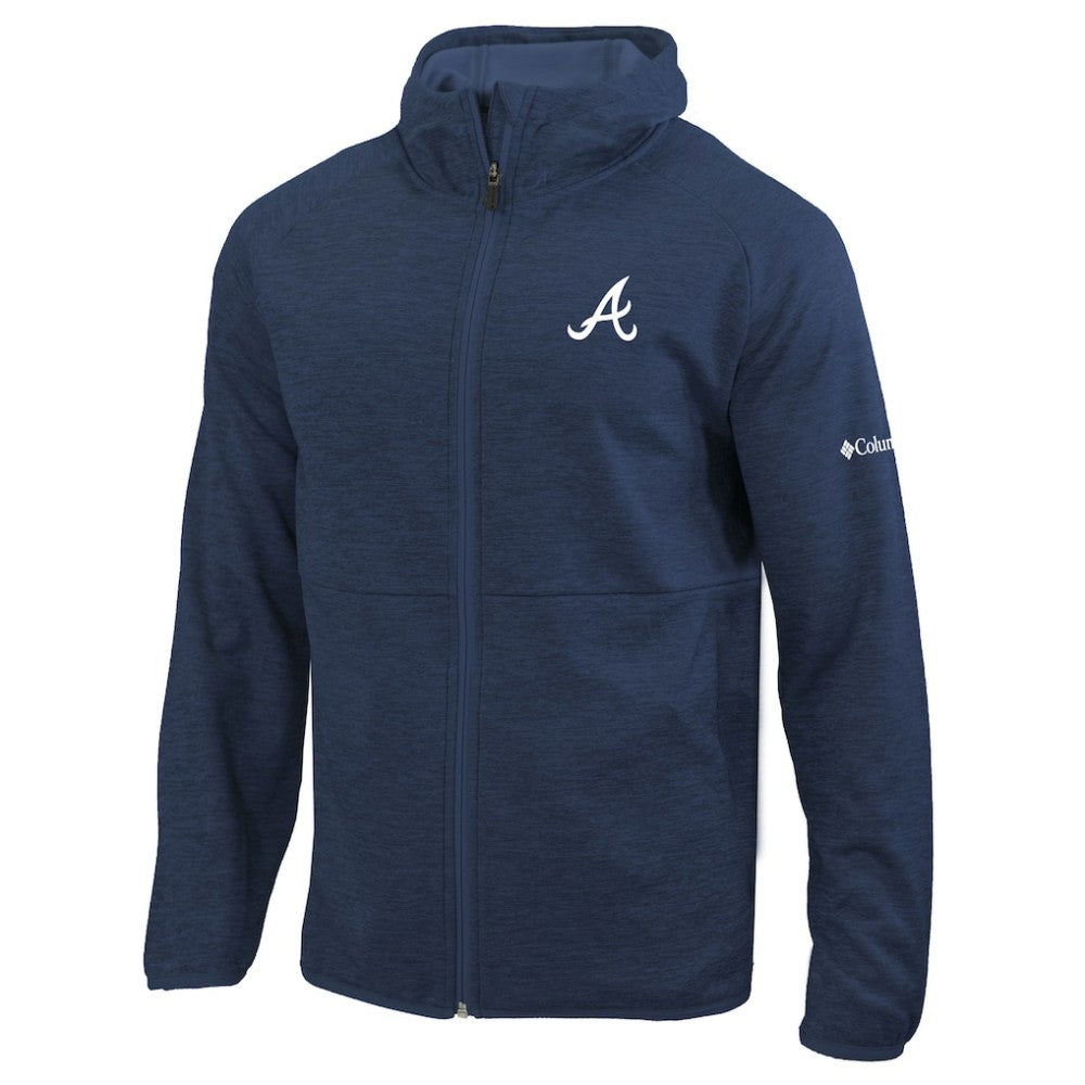 Navy Atlanta Braves Columbia Omni-Wick It's Time Full-Zip Jacket