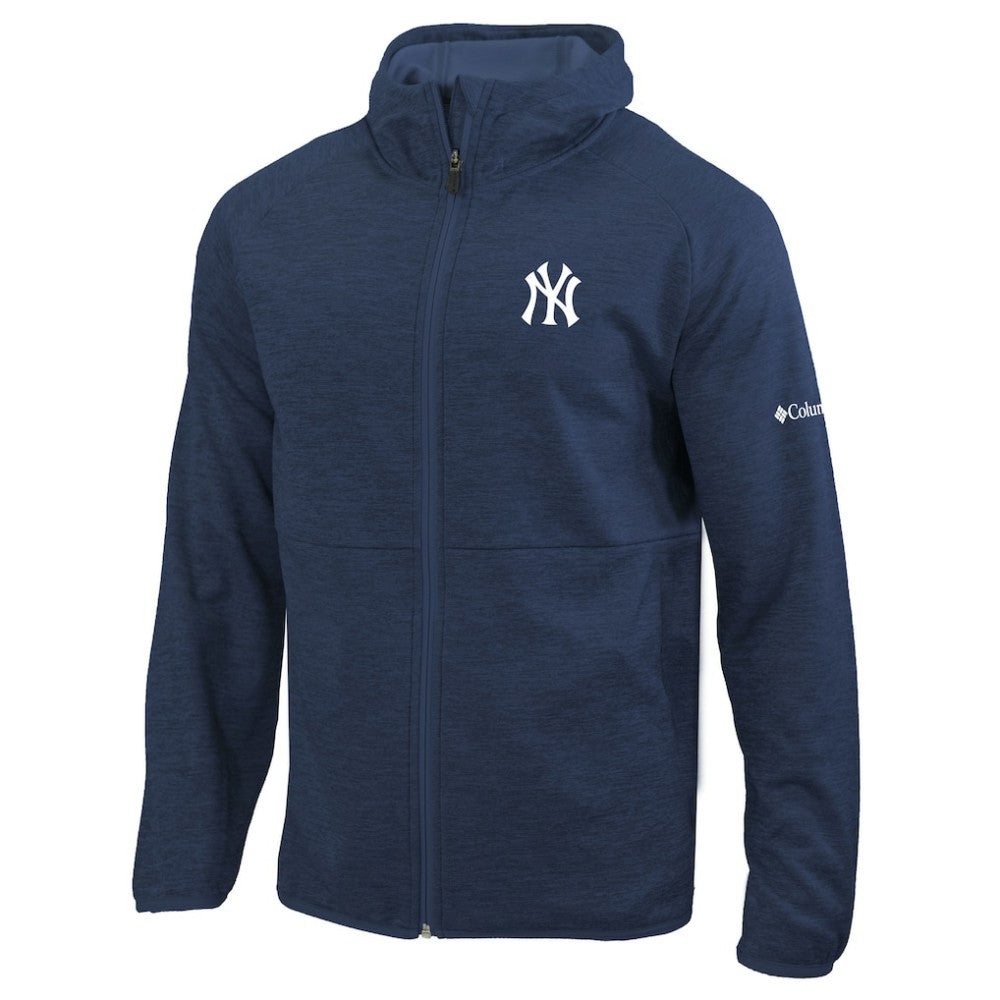 Navy New York Yankees Columbia Omni-Wick It's Time Full-Zip Jacket
