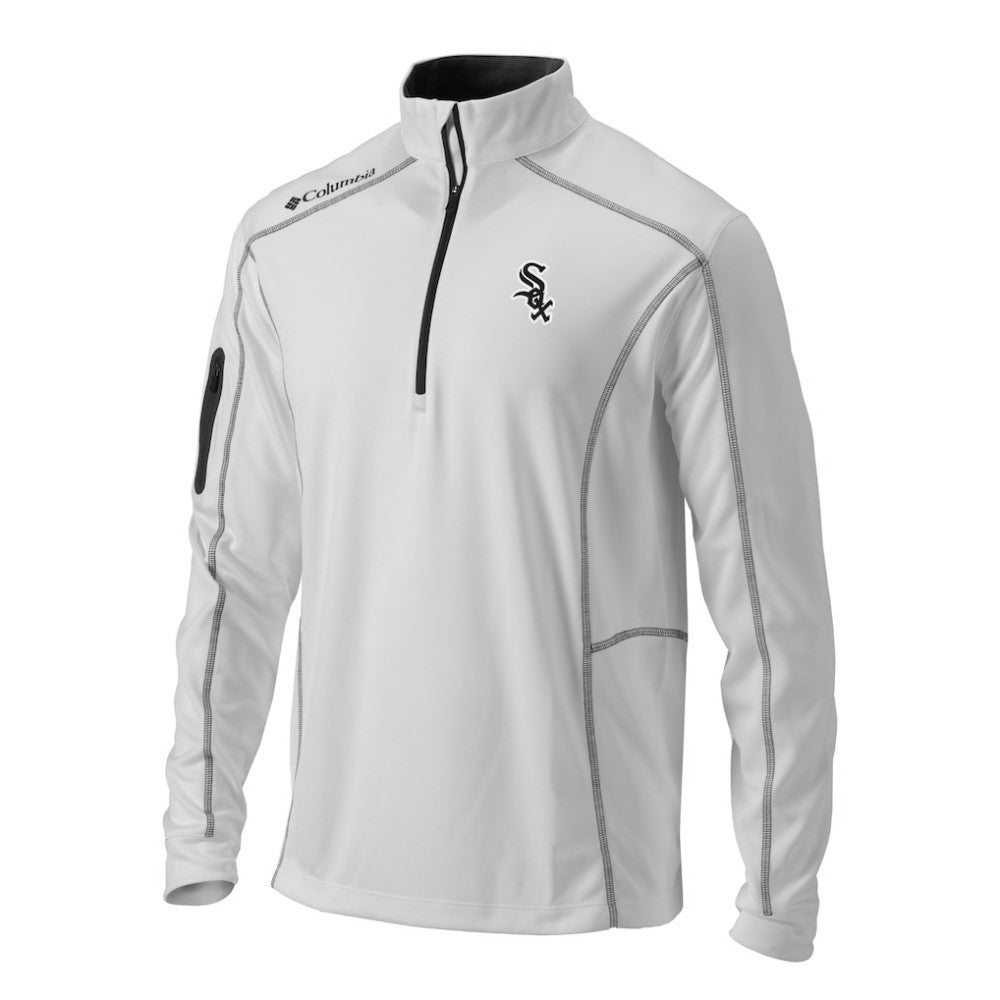 White Chicago White Sox Columbia Omni-Wick Shotgun Quarter-Zip Pullover Top