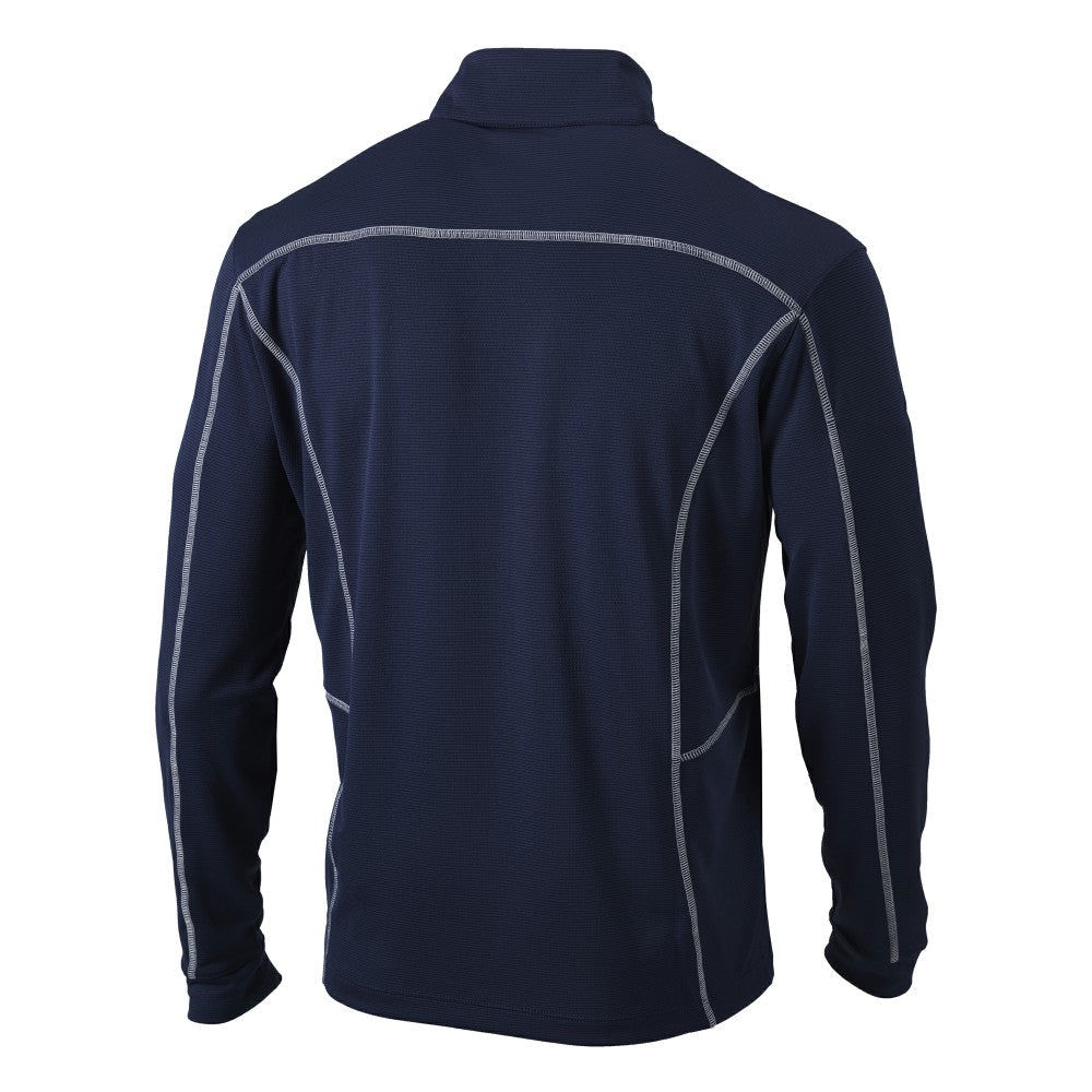 Navy Cleveland Guardians Columbia Omni-Wick Shotgun Quarter-Zip Pullover Top