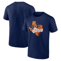 Navy Houston Astros Hometown Collection Texas Scripty T-Shirt