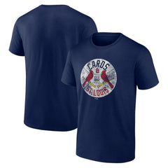 Navy St. Louis Cardinals Hometown Collection Vintage Cards T-Shirt