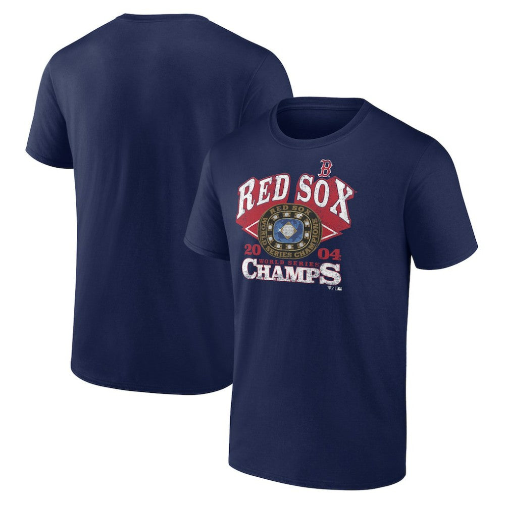 Navy Boston Red Sox 2004 World Series Champions T-Shirt
