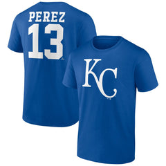 Royal Salvador Perez Kansas City Royals Player Icon Name & Number T-Shirt