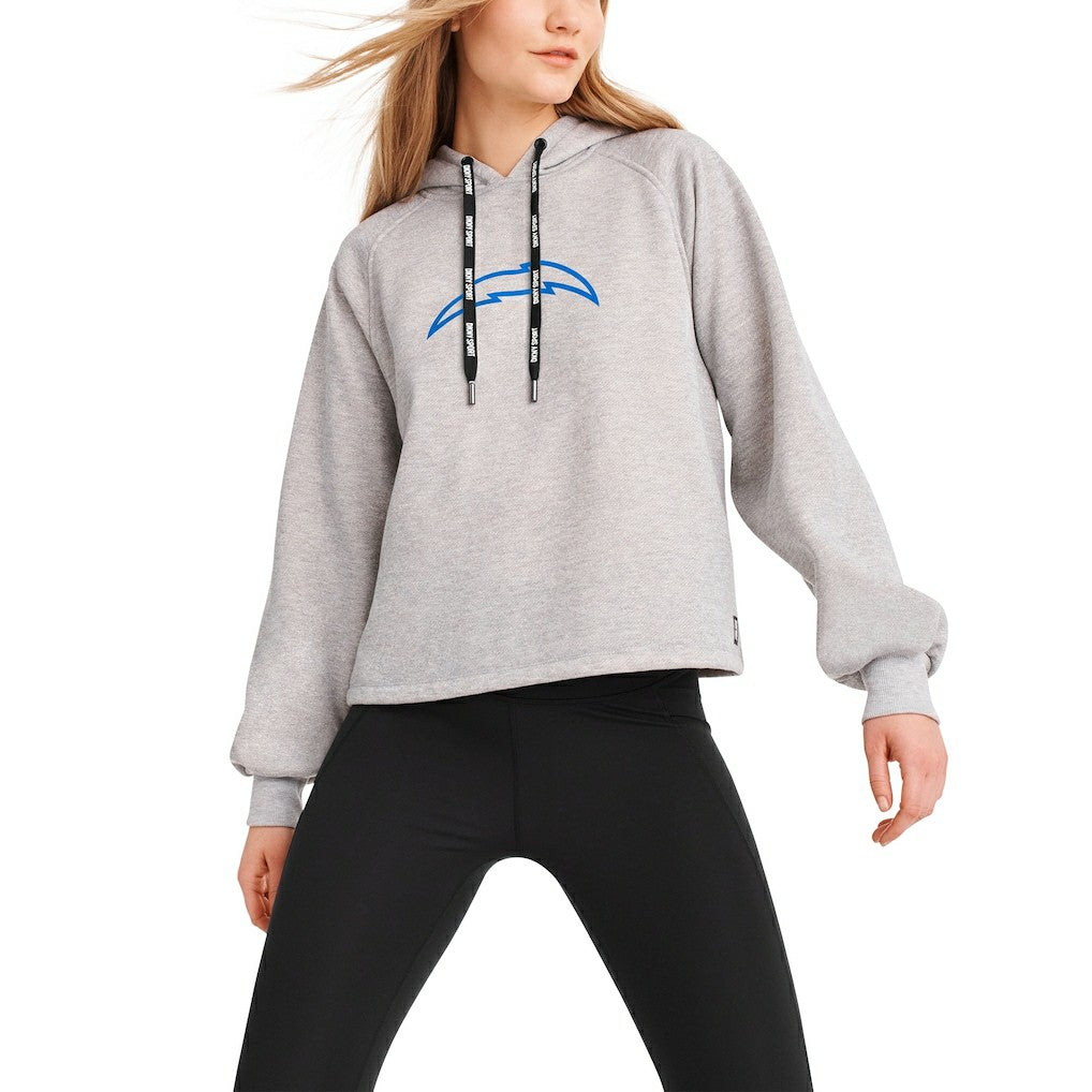 DKNY Sport Women's Debbie Dolman Raglan Pullover Hoodie - Los Angeles Chargers Hoodies