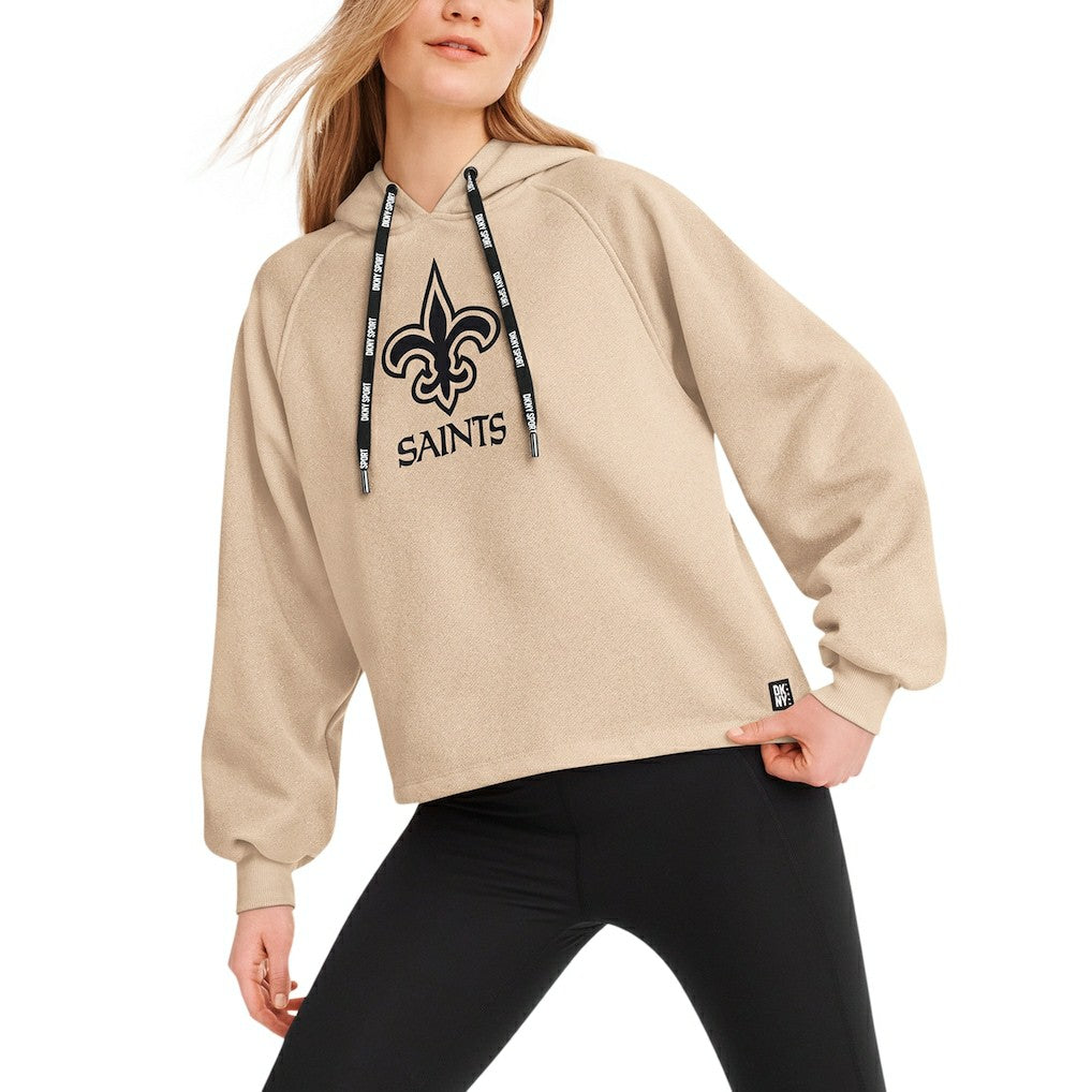 DKNY Sport Women's Debbie Dolman Raglan Pullover Hoodie - New Orleans Saints Hoodies
