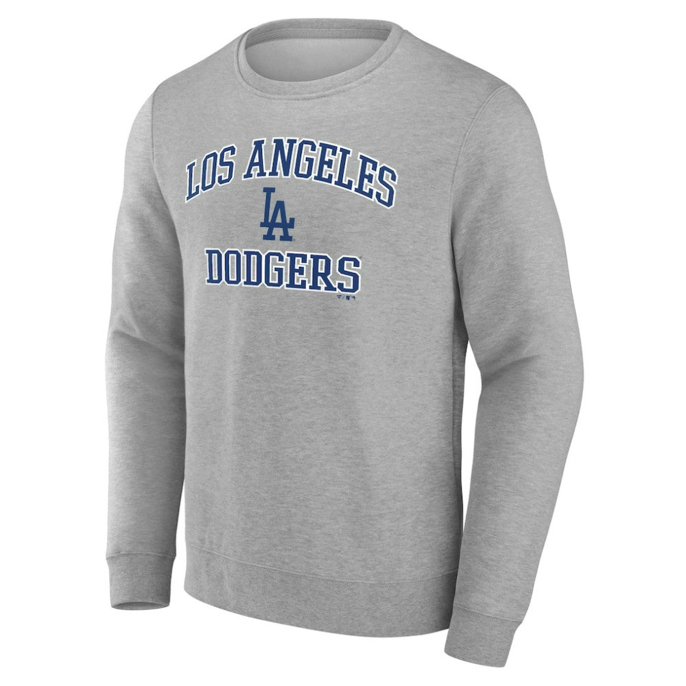 Heather Gray Los Angeles Dodgers Heart & Soul Pullover Sweatshirt