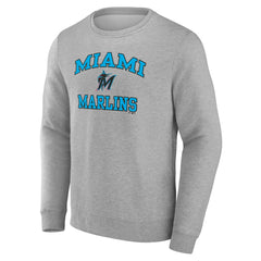 Heather Gray Miami Marlins Heart & Soul Pullover Sweatshirt