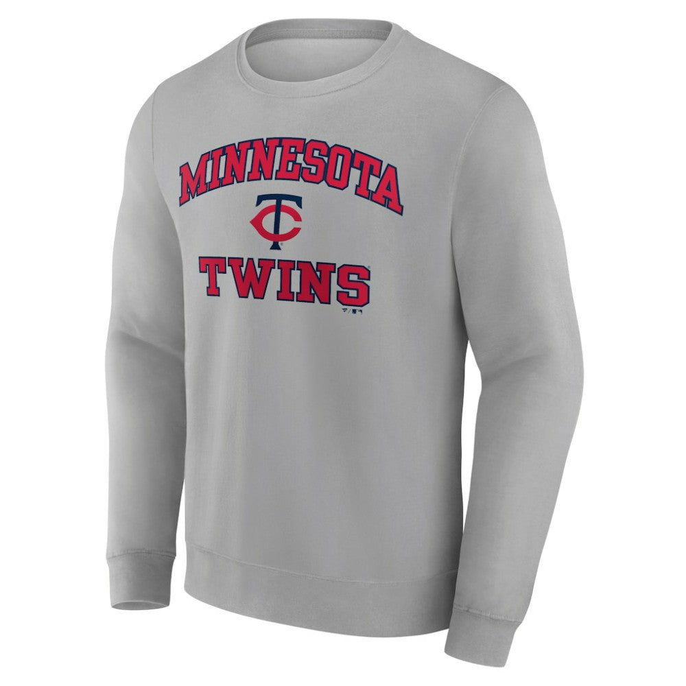 Heather Gray Minnesota Twins Heart & Soul Pullover Sweatshirt