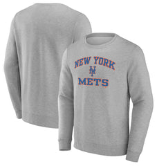 Heather Gray New York Mets Heart & Soul Pullover Sweatshirt