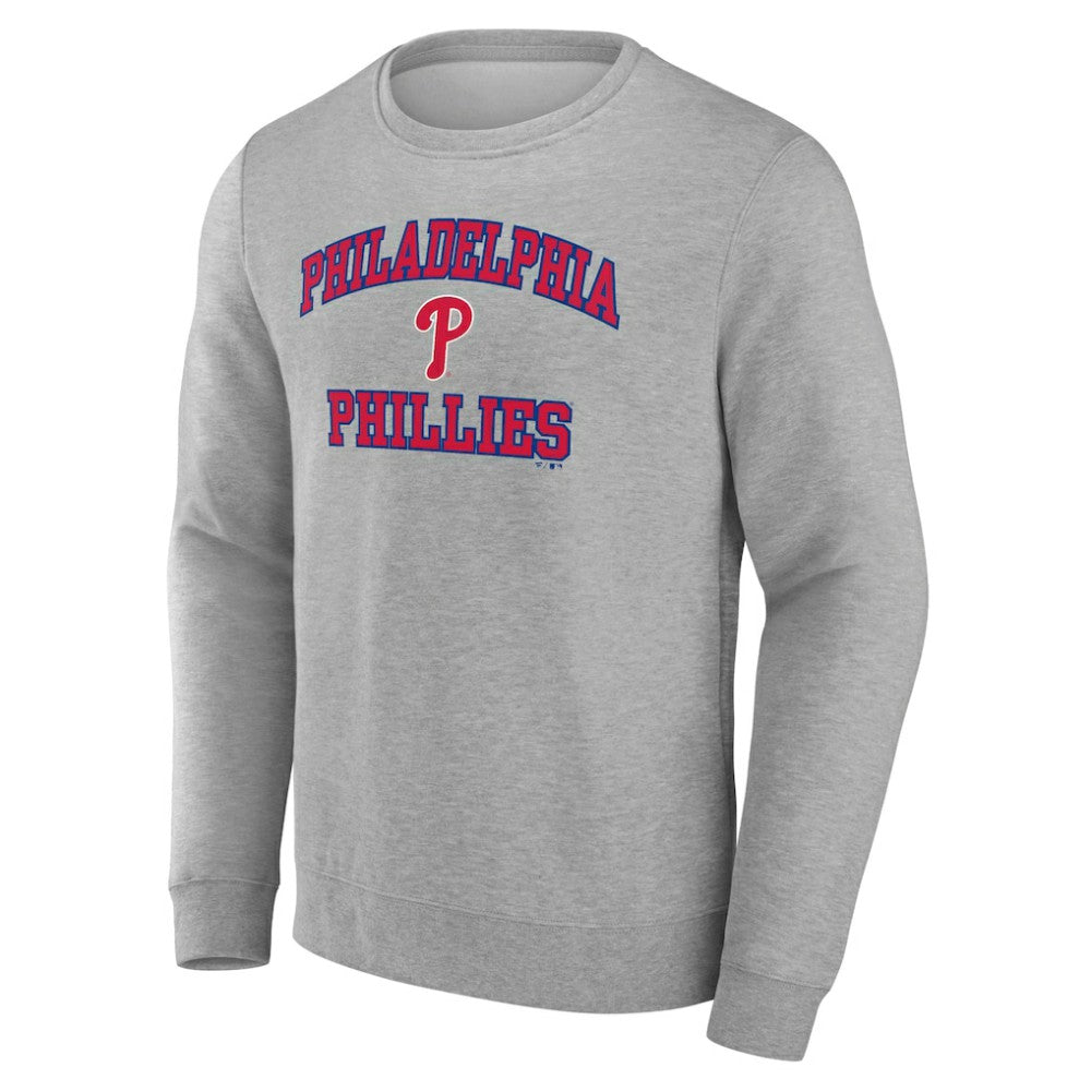 Heather Gray Philadelphia Phillies Heart & Soul Pullover Sweatshirt