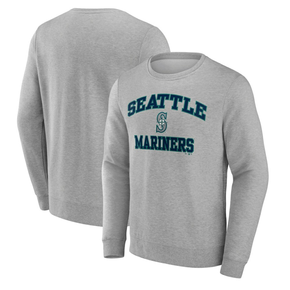 Heather Gray Seattle Mariners Heart & Soul Pullover Sweatshirt