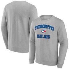 Heather Gray Toronto Blue Jays Heart & Soul Pullover Sweatshirt