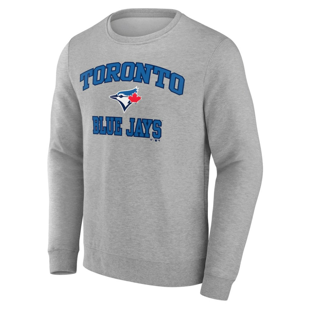 Heather Gray Toronto Blue Jays Heart & Soul Pullover Sweatshirt