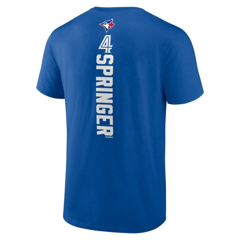 Royal George Springer Toronto Blue Jays Playmaker Name & Number T-Shirt