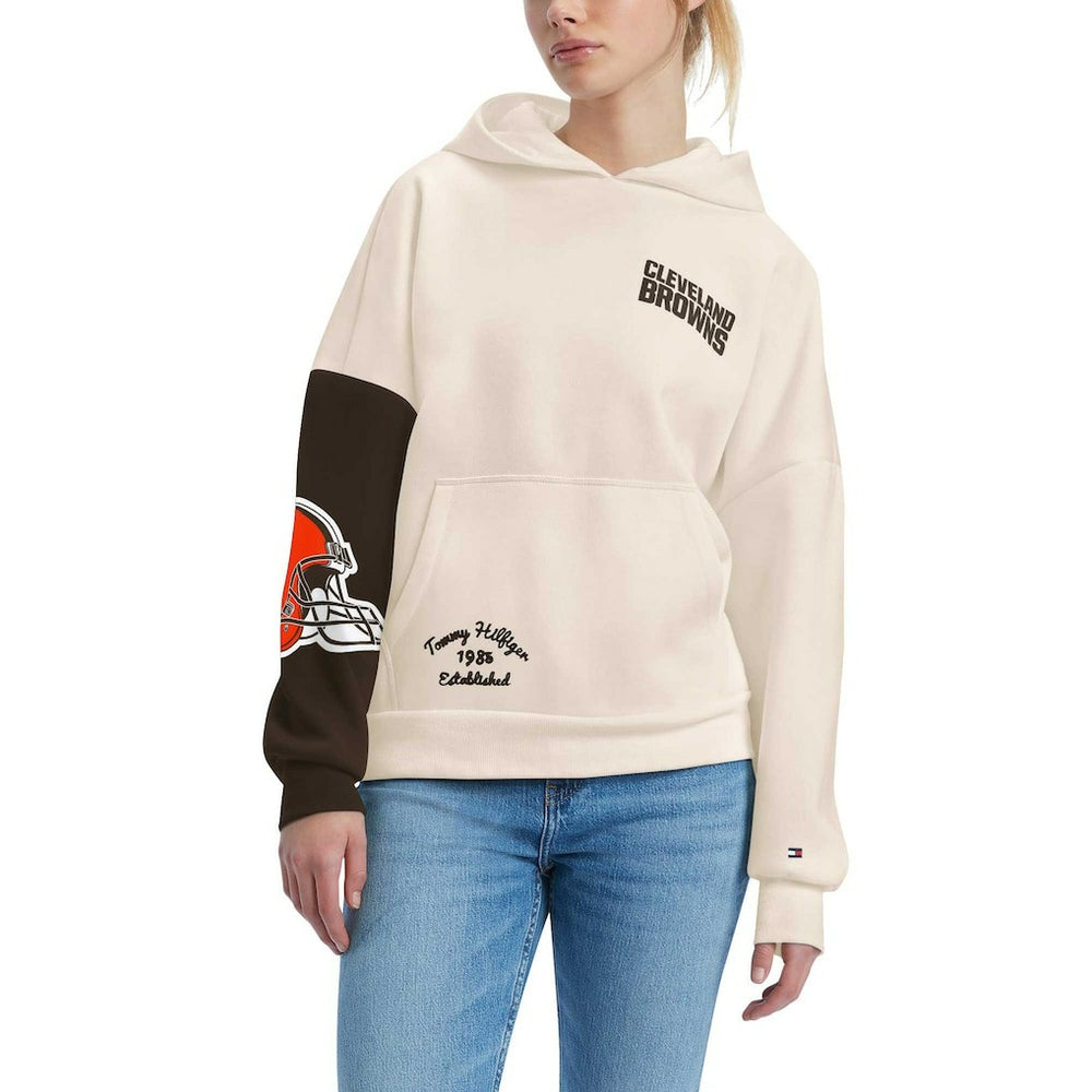 Tommy Hilfiger Women's Harriet Pullover Hoodie - Cleveland Browns Hoodies