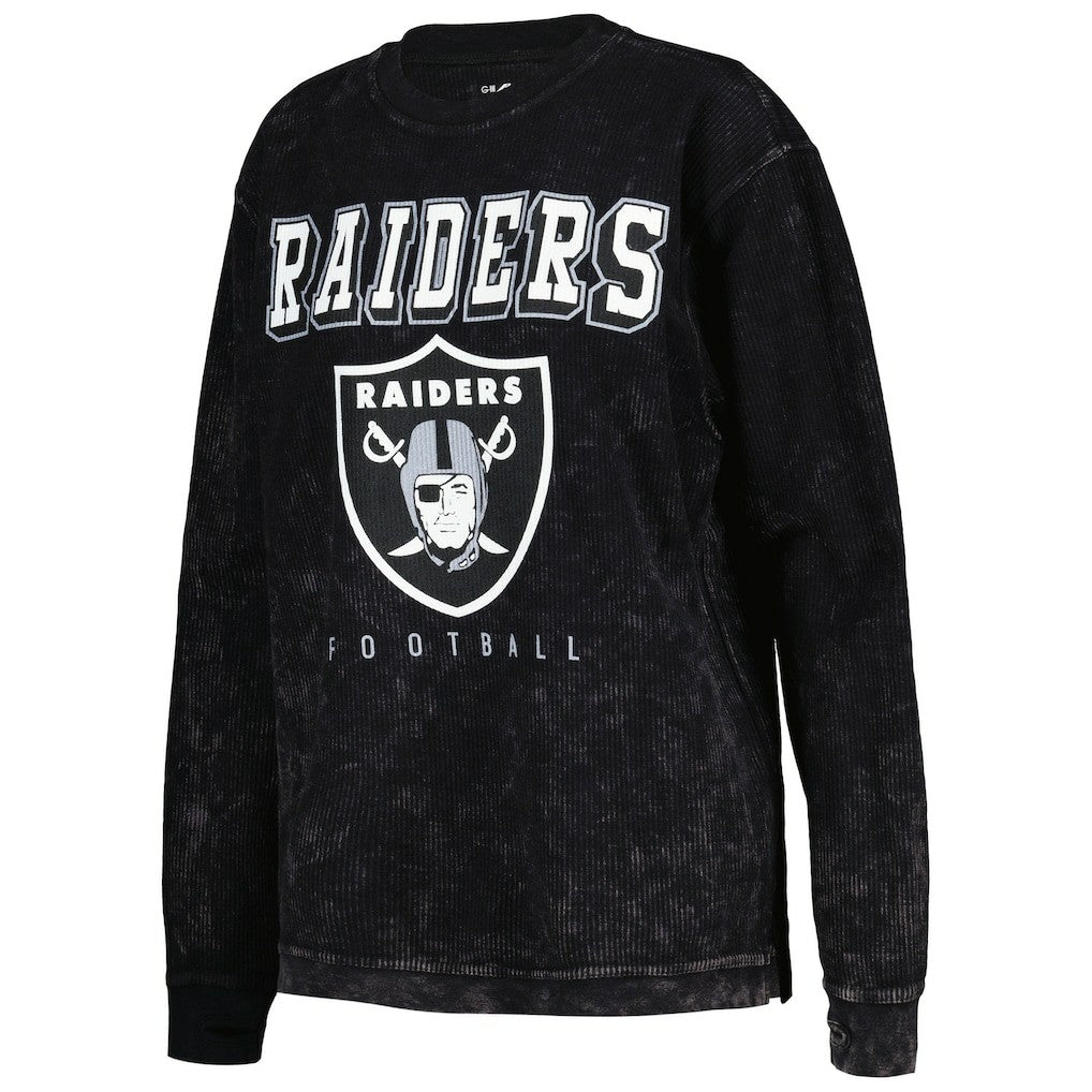 G-III 4Her by Carl Banks Women's Comfy Cord Pullover Sweatshirt - Las Vegas Raiders Pullover