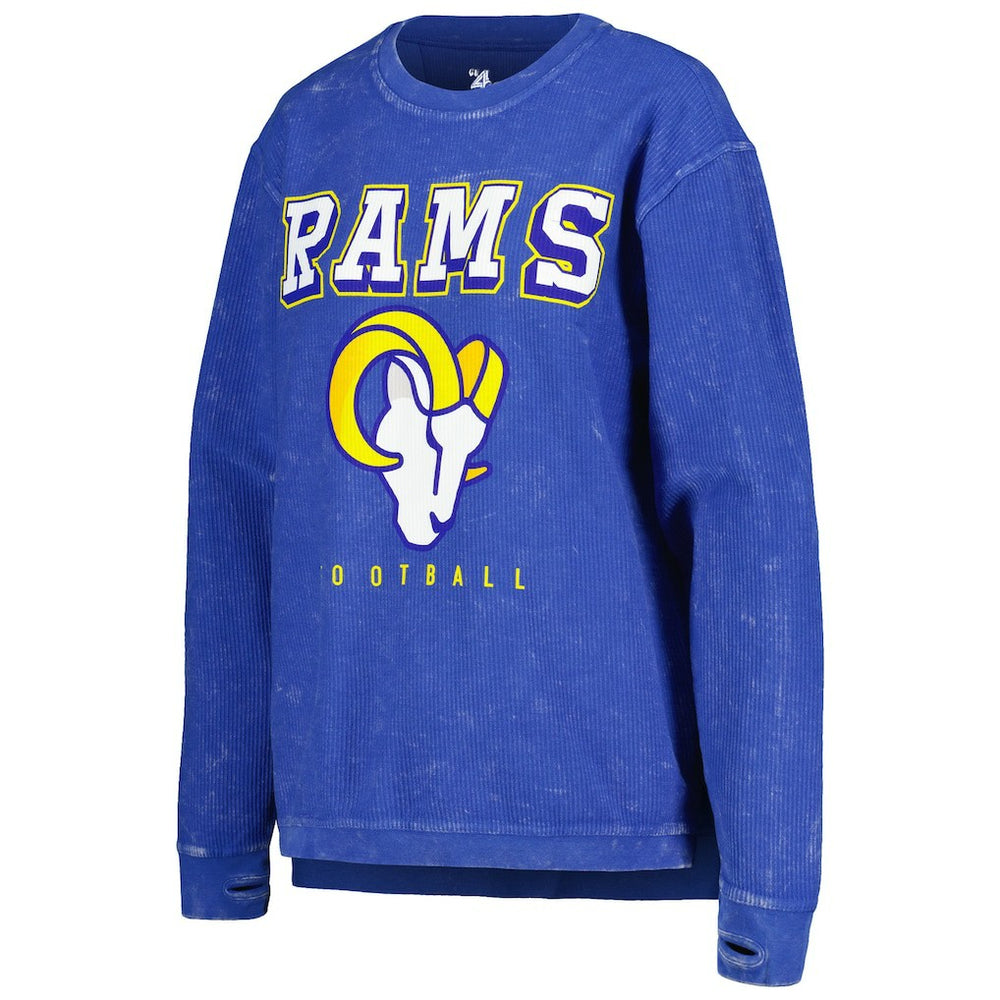 G-III 4Her by Carl Banks Women's Comfy Cord Pullover Sweatshirt - Los Angeles Rams Pullover