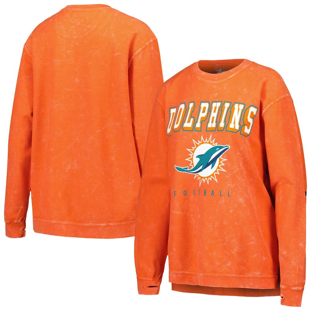 G-III 4Her by Carl Banks Women's Comfy Cord Pullover Sweatshirt - Miami Dolphins Pullover