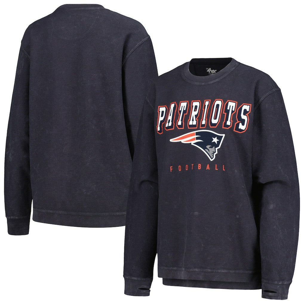 G-III 4Her by Carl Banks Women's Comfy Cord Pullover Sweatshirt - New England Patriots Pullover