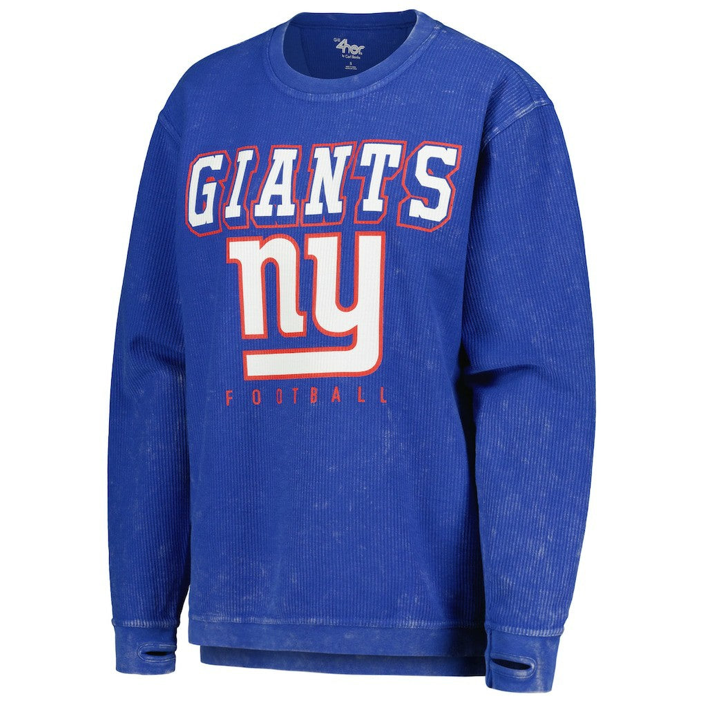 G-III 4Her by Carl Banks Women's Comfy Cord Pullover Sweatshirt - New York Giants Pullover