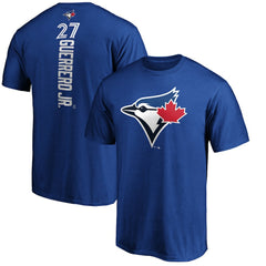Royal Vladimir Guerrero Jr. Toronto Blue Jays Playmaker Name & Number T-Shirt