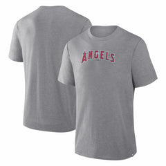 Heather Gray Los Angeles Angels Fanatics Play Tribute Tri-Blend T-Shirt