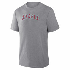 Heather Gray Los Angeles Angels Fanatics Play Tribute Tri-Blend T-Shirt