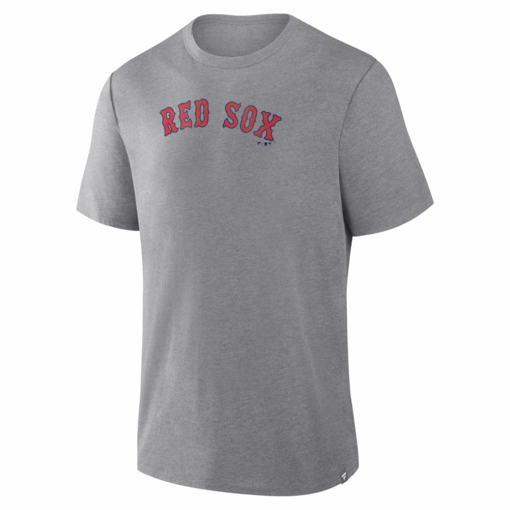 Heather Gray Boston Red Sox Fanatics Play Tribute Tri-Blend T-Shirt